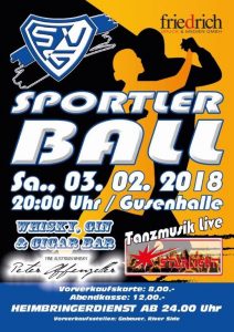 Plakat Sportlerball 2018
